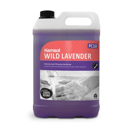 KEMSOL WILD LAVENDER MOITURISED FLOWING HAND SOAP 5L